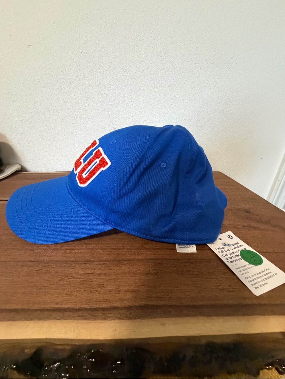 lululemon athletica Royal Blue Cap with Red Chenille Letters - Picture 2 of 4